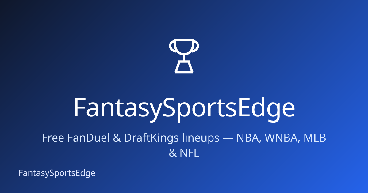 FantasySportsEdge preview